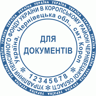 Эскиз печати для госучреждений и организаций - арт. 8-2